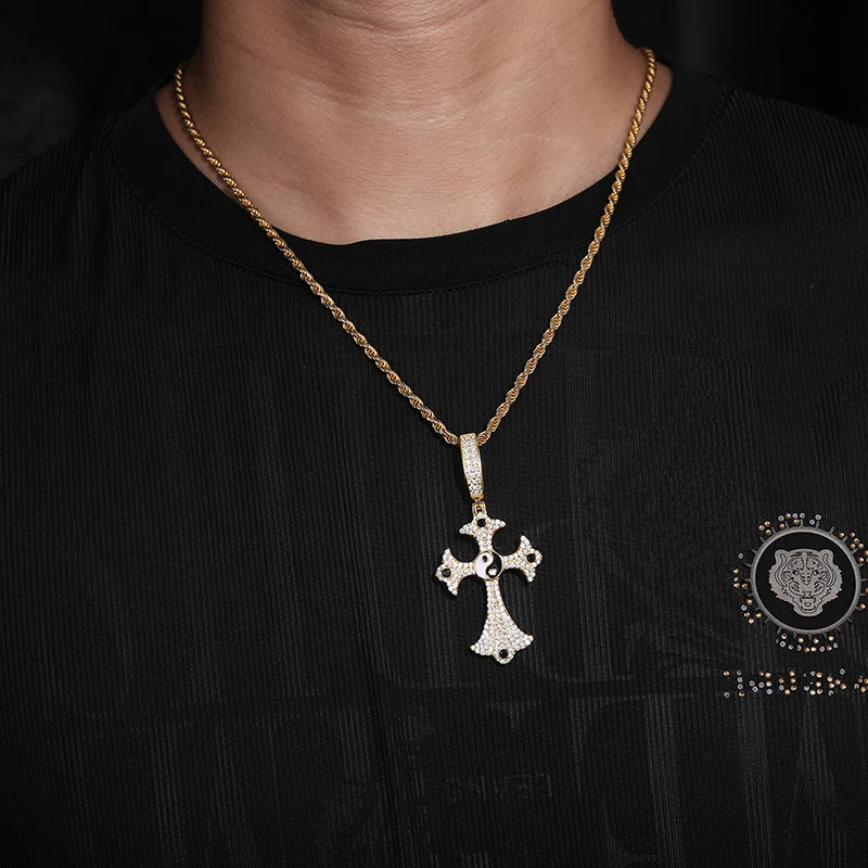 Gothic Cross Pendant Necklace, image 5