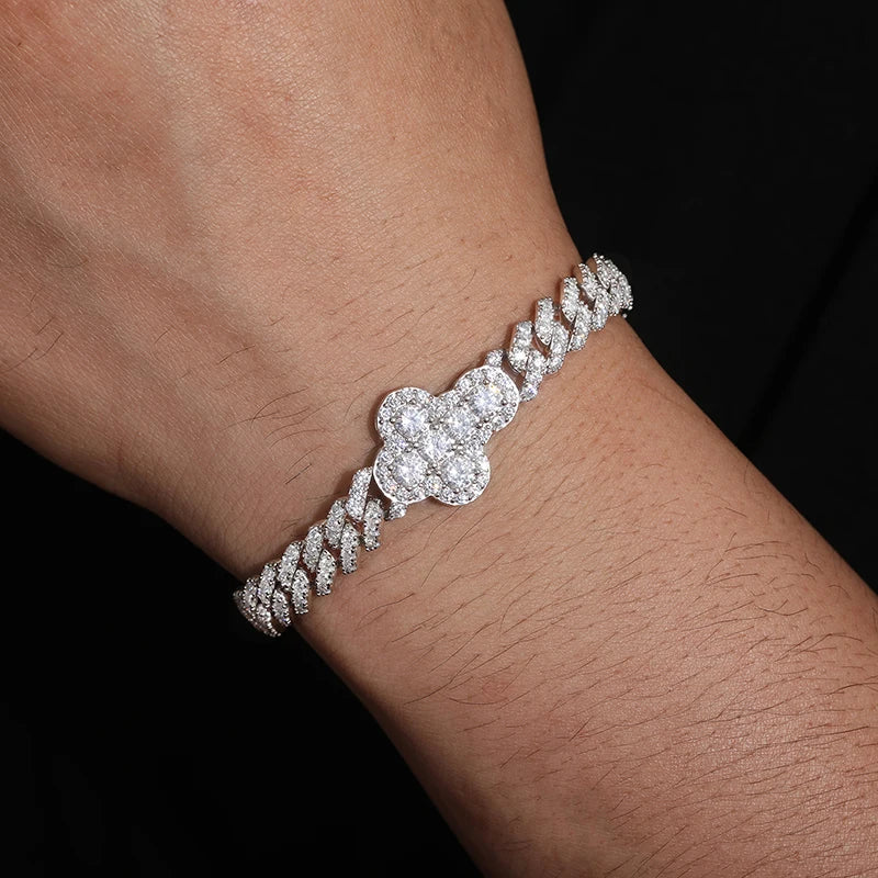 Iced Out Cuban Link Bracelet for Men, image 6