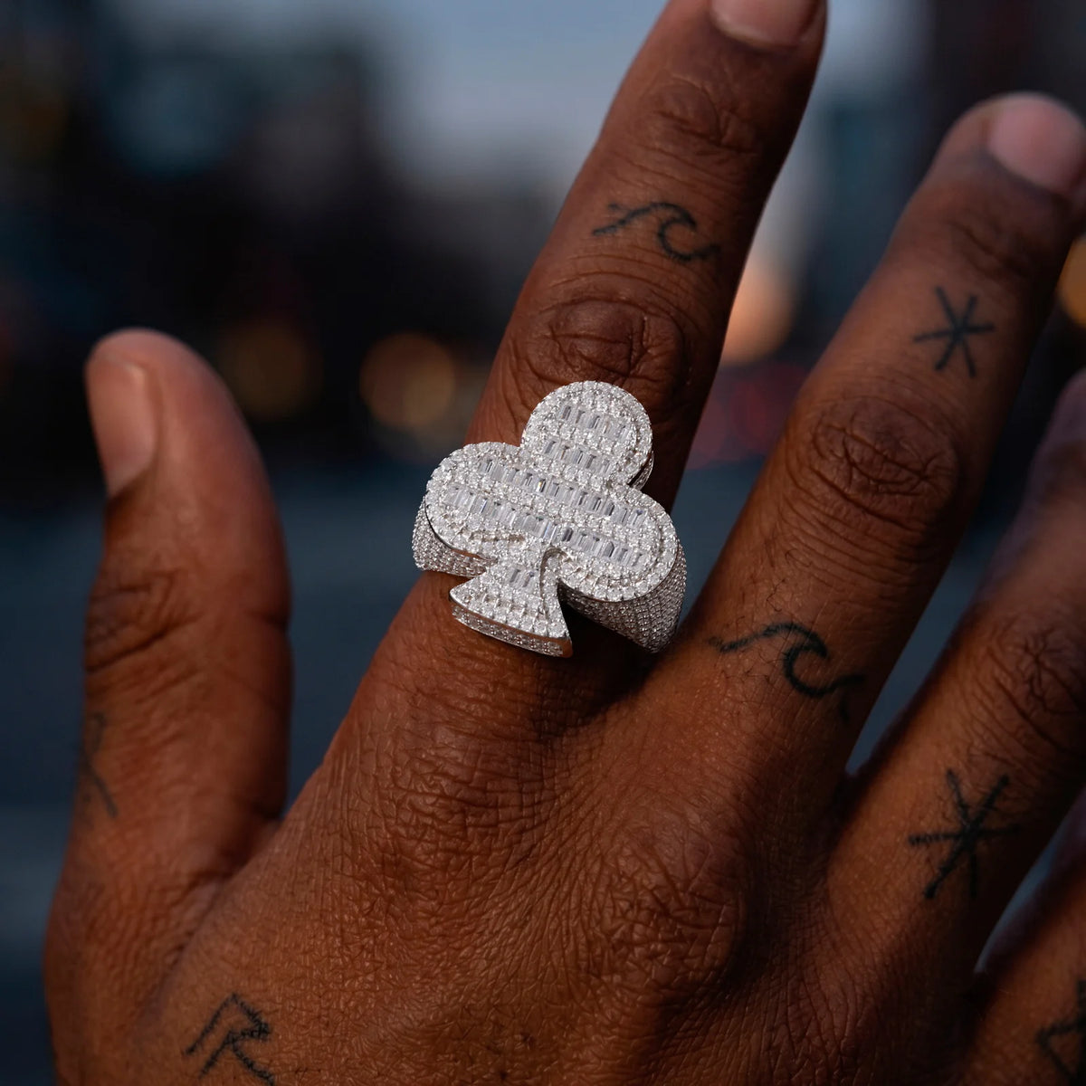 Iced Out Club Signet Ring for Men, image 7