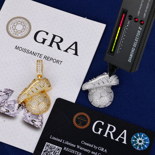 Iced Out Sneaker Pendant Necklace for Men, image 3
