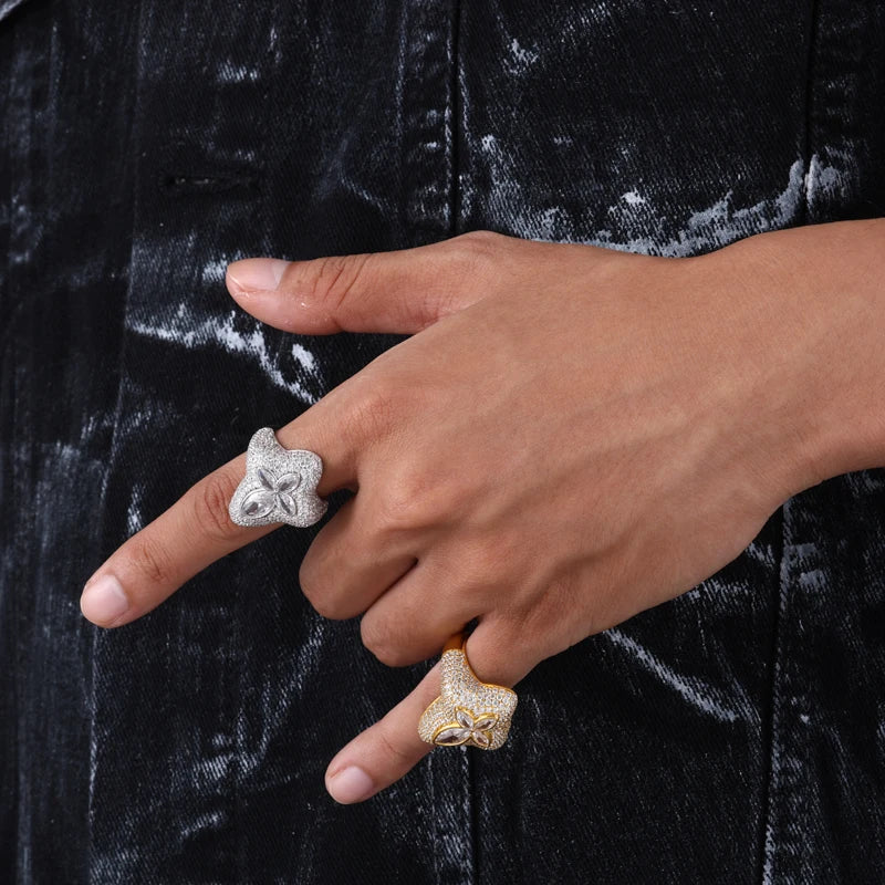 Iced Out Pave Statement Ring for Men, image 6