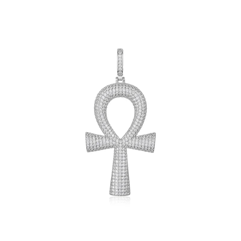 Iced Out Ankh Pendant for Men, image 12