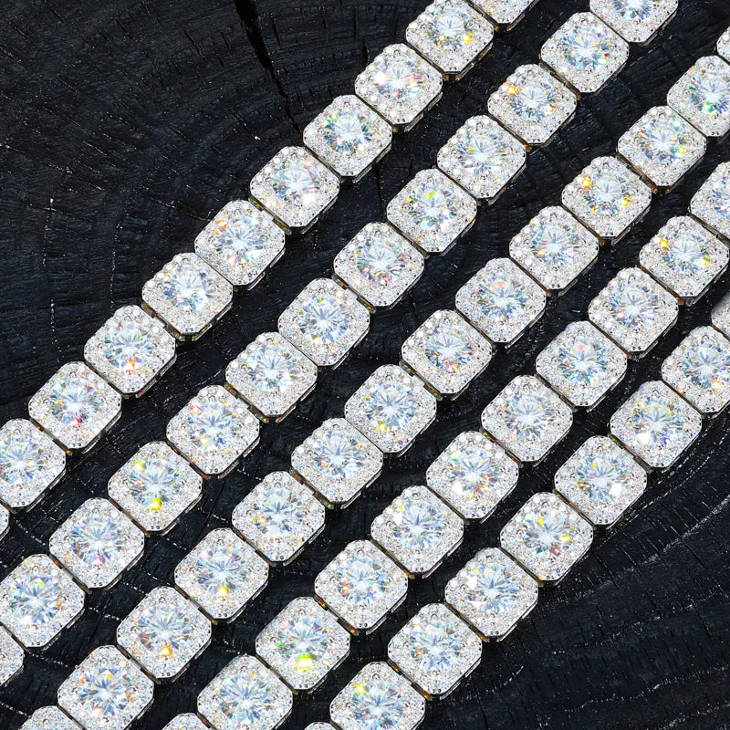8mm Iced Out Square Tennis Bracelet, image 3