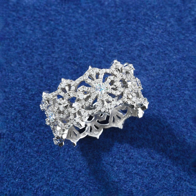 Iced Out Vajra Cross Ring for Men, image 5