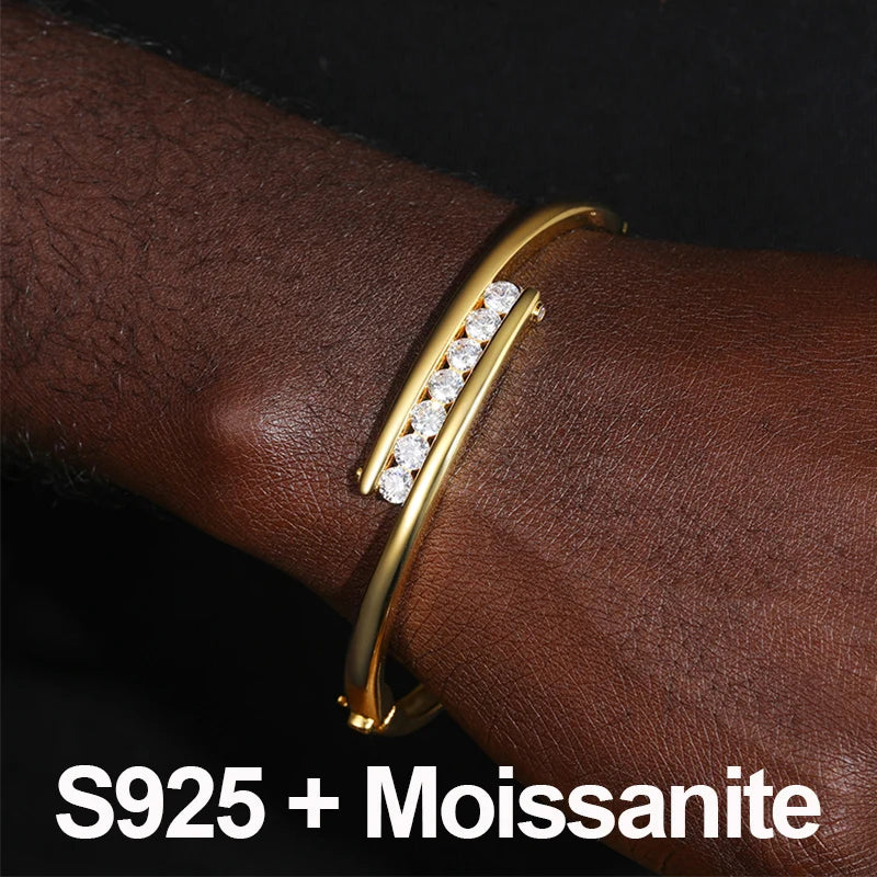 Moissanite or Cubic Zirconia Bangle, image 9