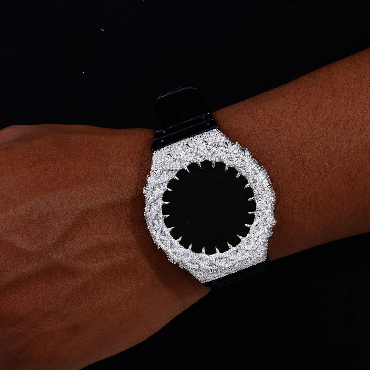 Iced Out Thorn Watch Bezel, image 7