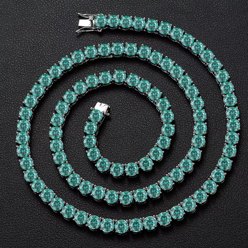 Colourful Tennis Chain Necklace or Bracelet, image 13