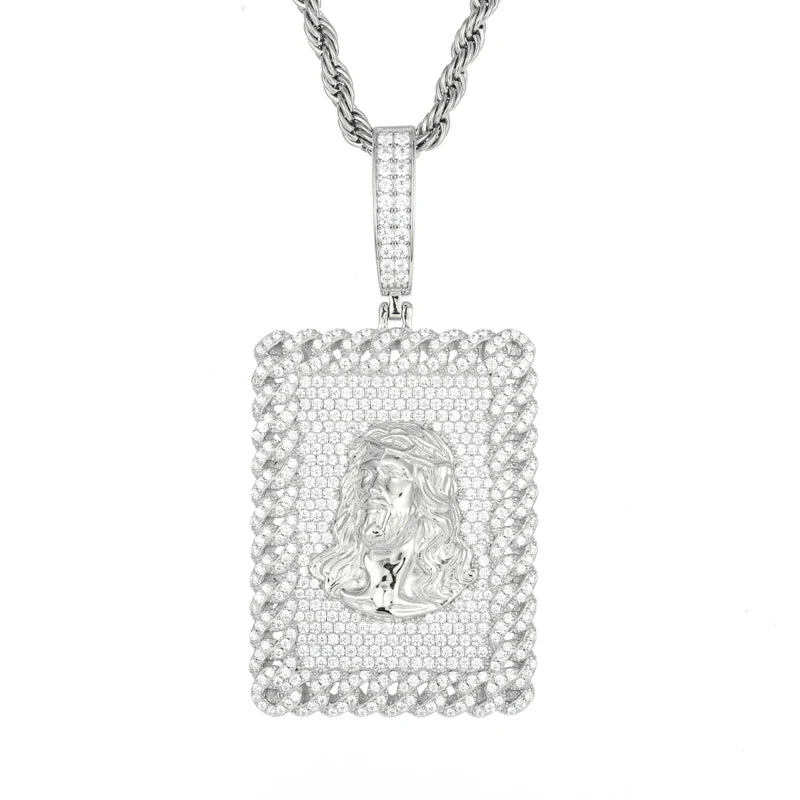 Iced Out Pendant Necklace for Men, image 9