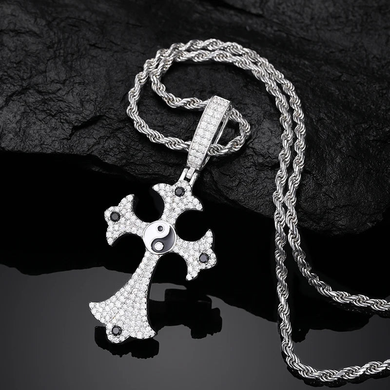 Gothic Cross Pendant Necklace, image 4