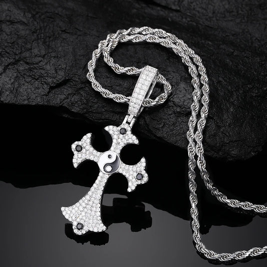 Gothic Cross Pendant Necklace, image 4