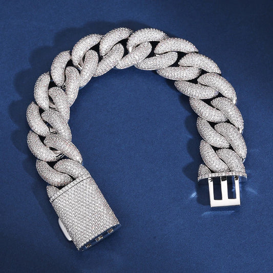 14mm Iced Out Baguette Cuban Link Chain for Men