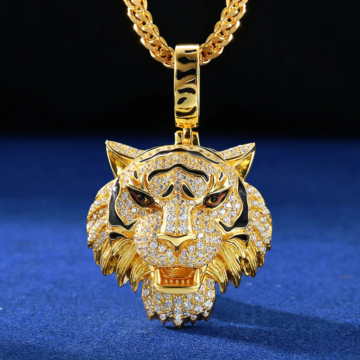 Iced Out Animal Head Pendant for Men, image 15