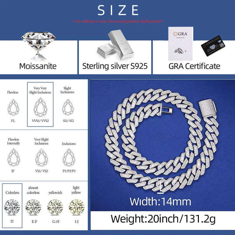 Iced Out Baguette Cuban Link Bracelet or Necklace for Men, image 2
