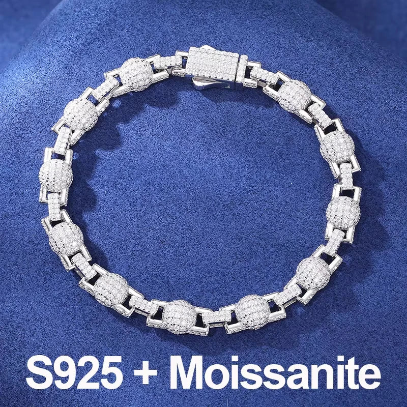 Iced Out Bead Chain Bracelet or Necklace for Men, image 9