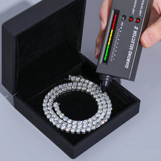 4mm Moissanite Tennis Bracelet or Necklace, image 3