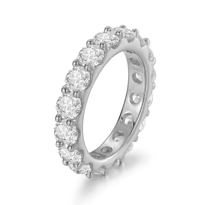 Moissanite Full Eternity Band Ring for Men, image 8