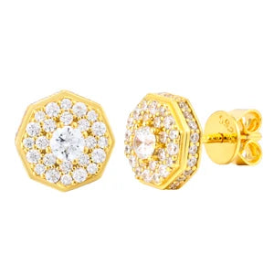 Moissanite Stud Earrings for Men