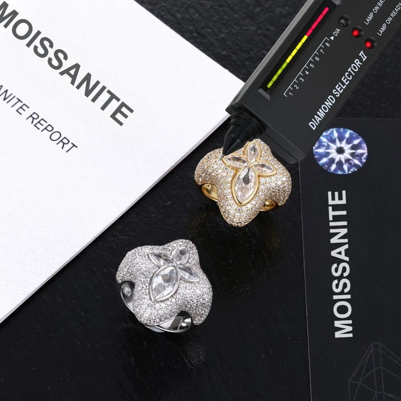 Iced Out Pave Statement Ring for Men, image 5