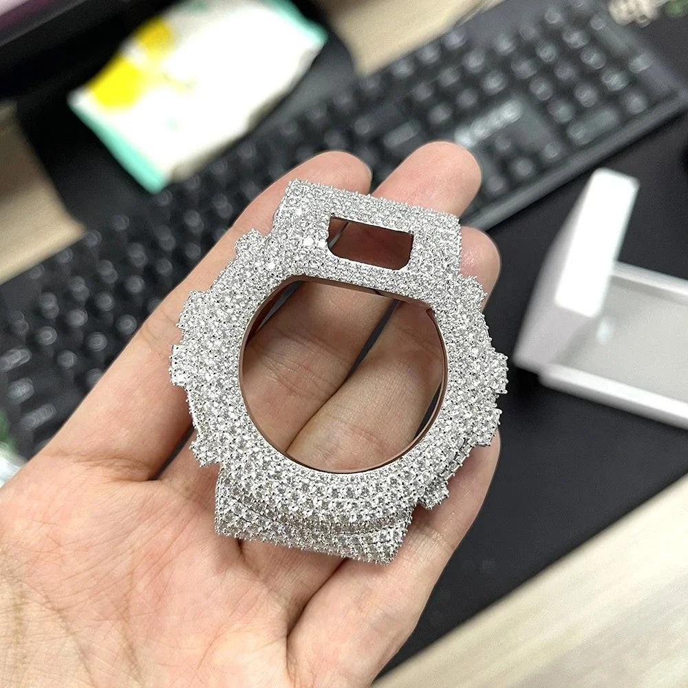 Iced Out Moissanite Watch Case, image 3