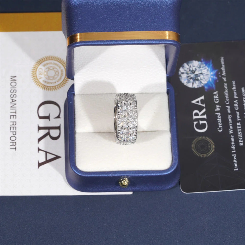 Wide Pave Band Ring for Men, image 5