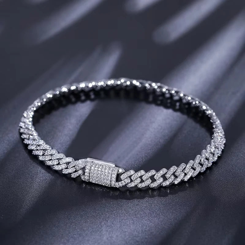 14mm Iced Out Baguette Cuban Link Chain for Men, image 8