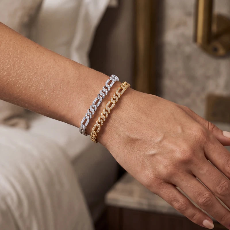 6mm Moissanite Cuban Link Bracelet, image 6
