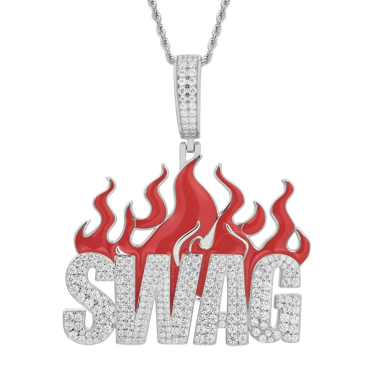Iced Out Moissanite Pendant Necklace for Men, image 11