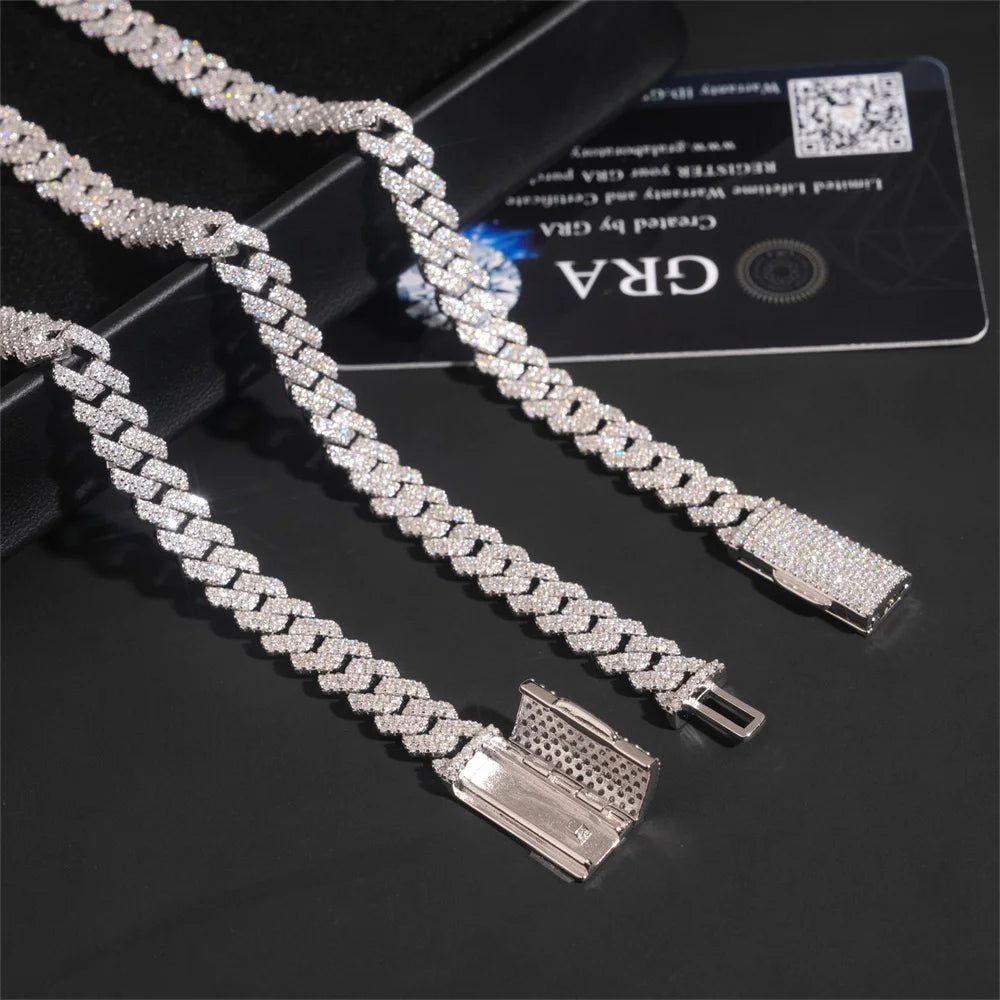 8mm Iced Out Cuban Link Chain for Men