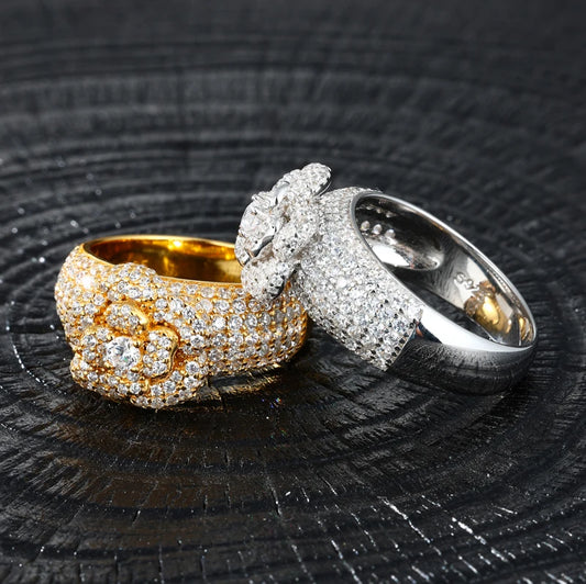 Moissanite or Cubic Zirconia Statement Ring for Men, image 3