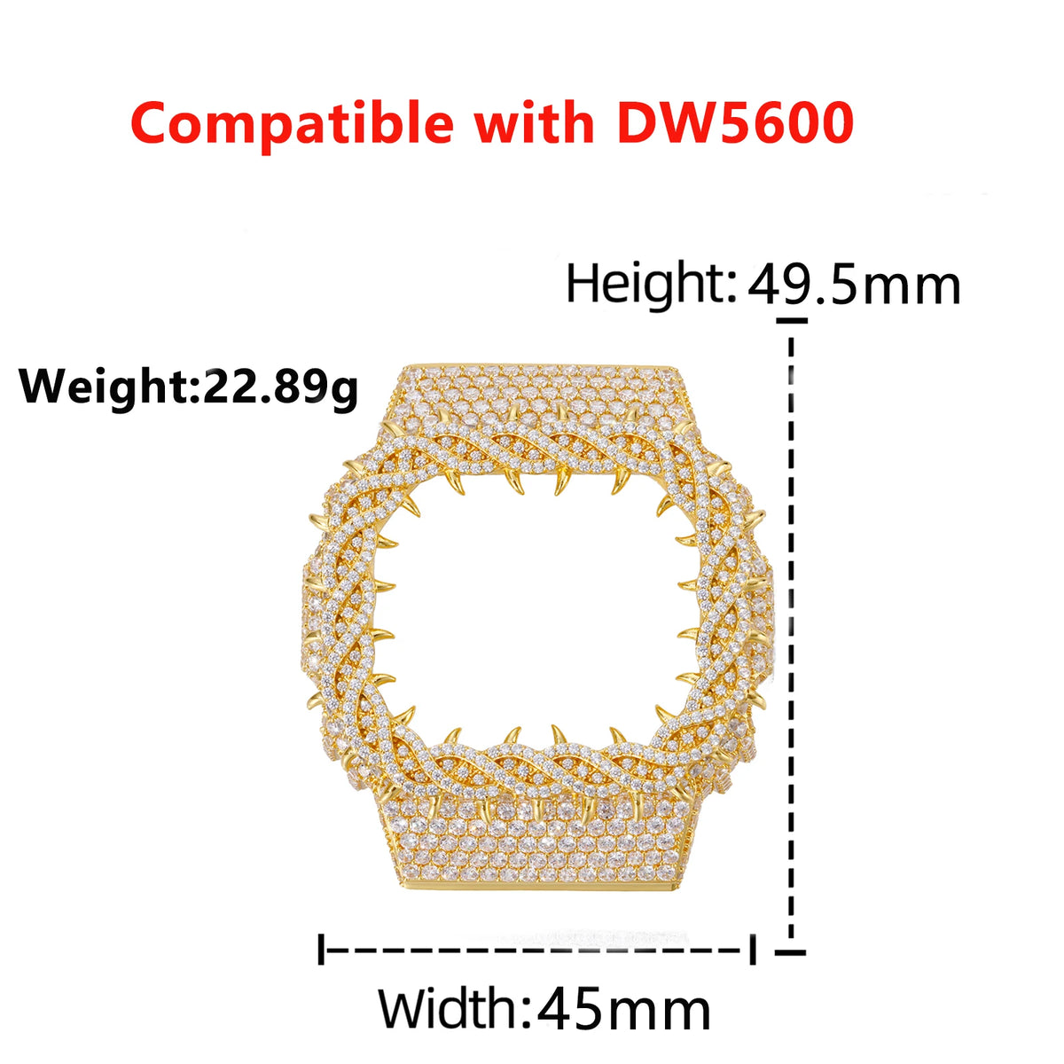 Iced Out Thorn Watch Case, image 12