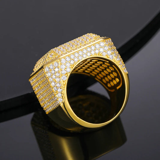 Iced Out Moissanite Statement Rings for Men, image 5