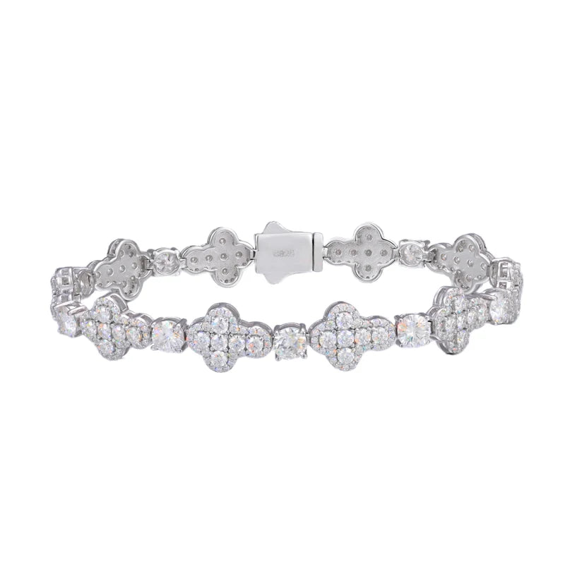 Iced Out Cross Link Bracelet for Men, image 2