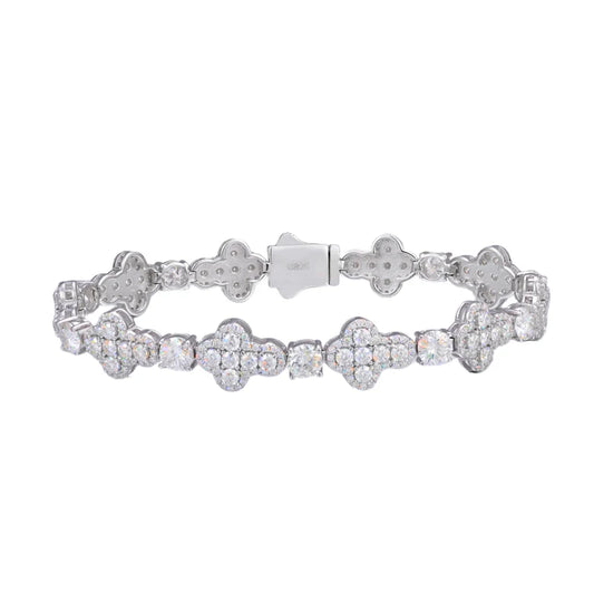 Iced Out Cross Link Bracelet for Men, image 2