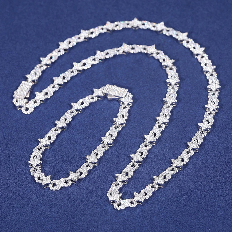 8mm Iced Out Infinity Link Necklace or Bracelet for Men, image 6