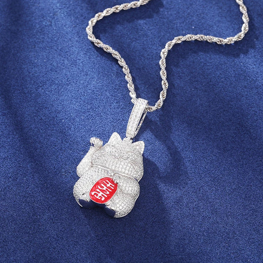 Iced Out Pendant Necklace for Men, image 4