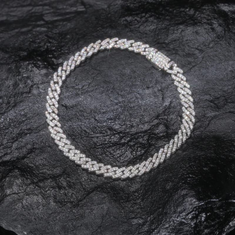 6mm Moissanite Cuban Link Bracelet, image 5