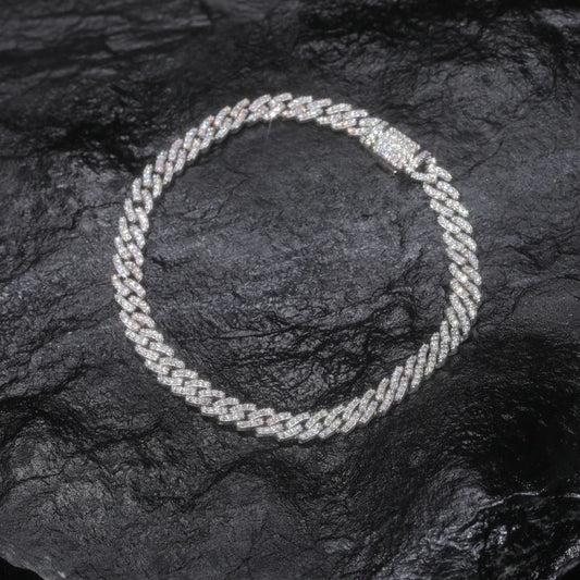 6mm Moissanite Cuban Link Bracelet, image 5
