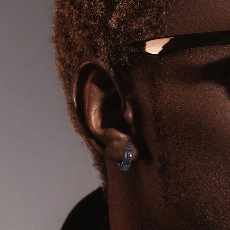 Moissanite Earrings for Men, image 7