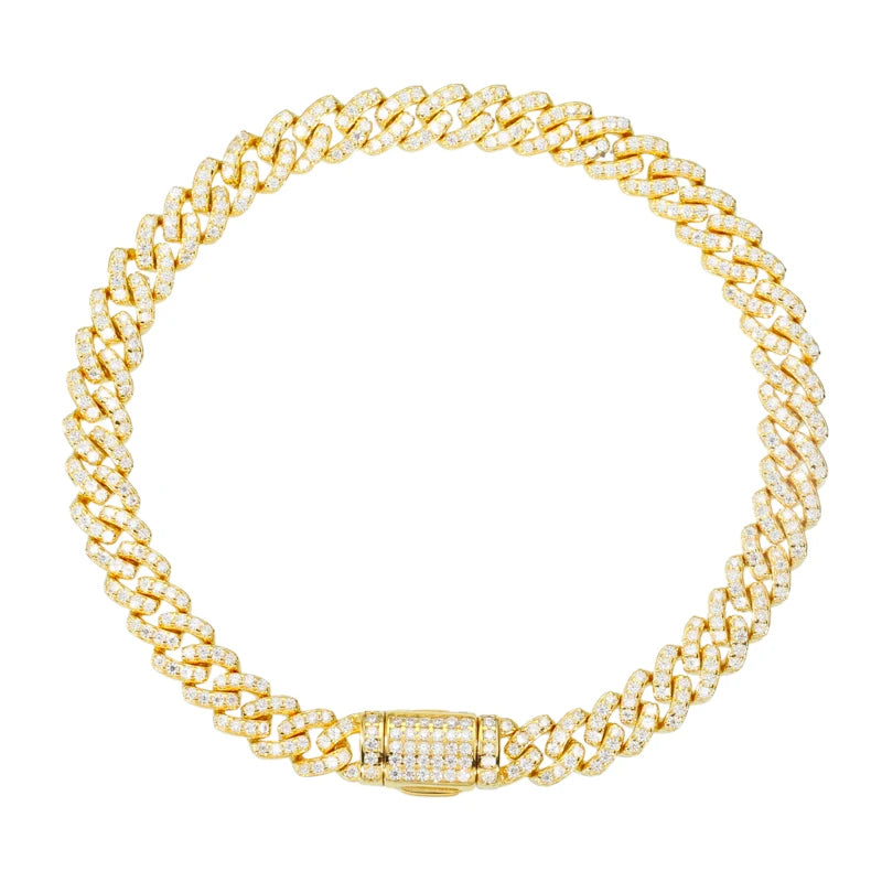 6mm Moissanite Cuban Link Bracelet, image 8