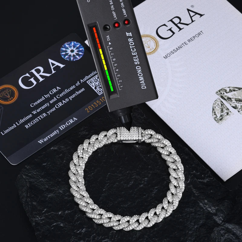 8mm Iced Out Cuban Link Bracelet for Men, image 3
