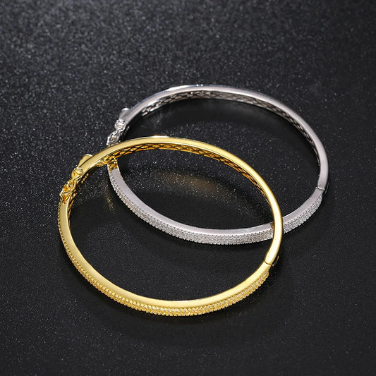 4mm 3-Row Moissanite Micro Pave Bangle for Men, image 6