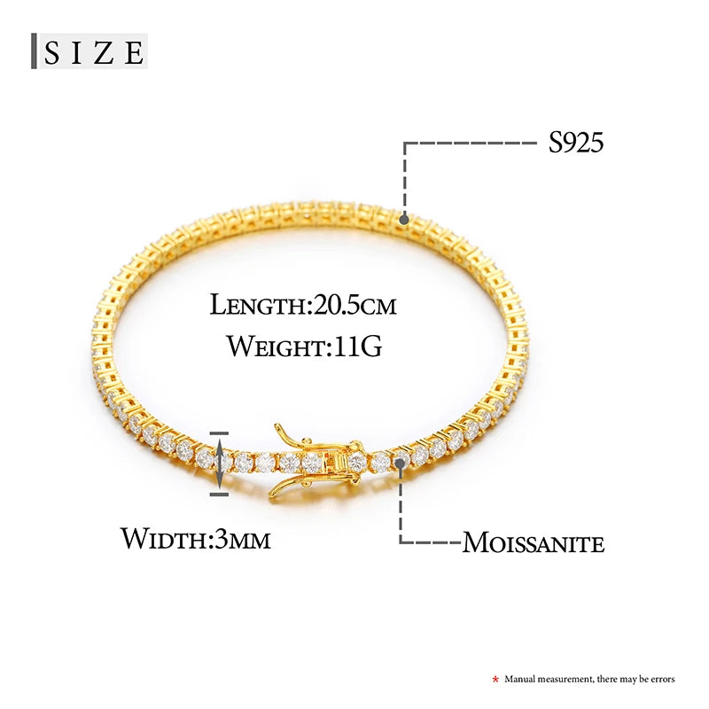 2mm to 8mm Moissanite Tennis Bracelet, image 3