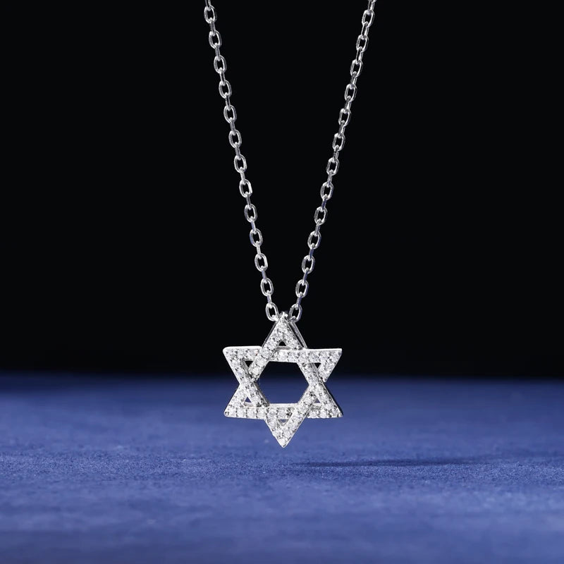 Moissanite Star Pendant Necklace, image 6