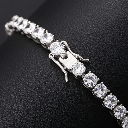 4mm Moissanite Tennis Bracelet or Necklace, image 5