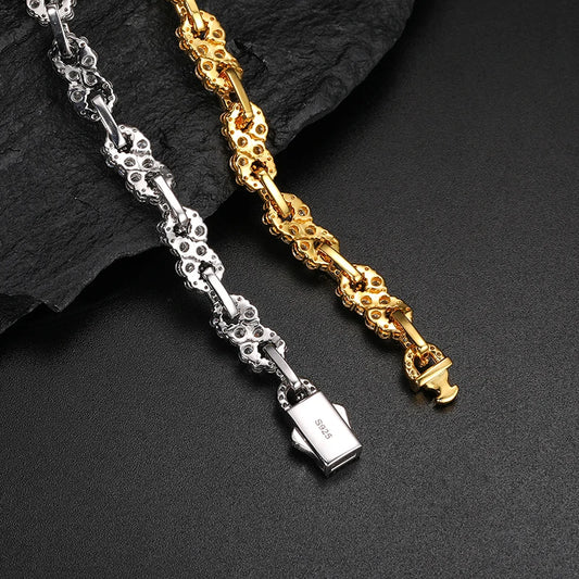 Moissanite Cuban Link Bracelet for Men, image 5