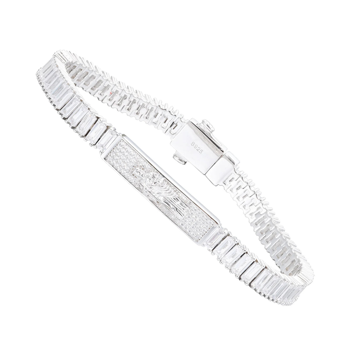 Iced Out Baguette Tennis Bracelet for Men