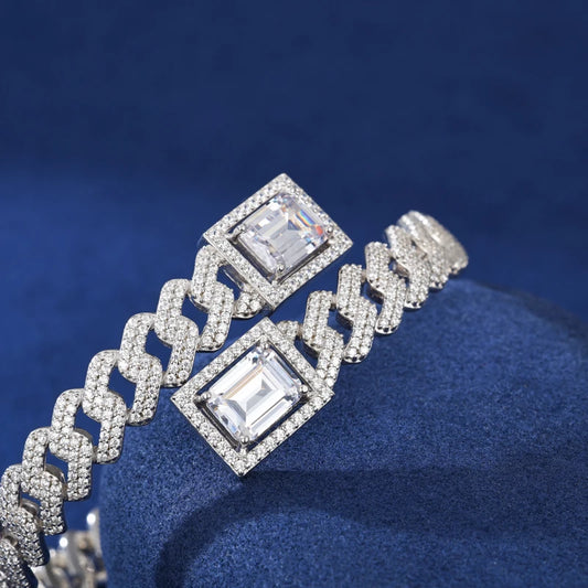 Iced Out Cuban Link Bracelet for Men, image 5