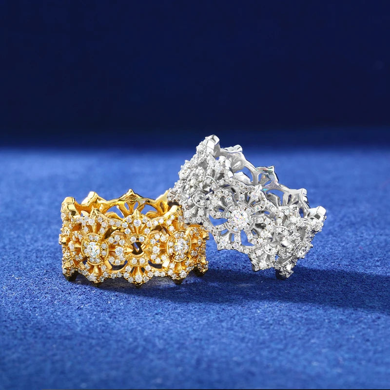 Iced Out Vajra Cross Ring for Men, image 6