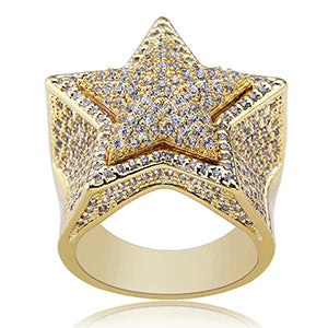 Iced Out Moissanite Rings for Men, image 9