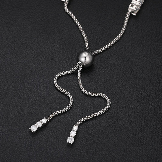 Moissanite Adjustable Tennis Bracelet, image 5